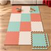 LittleTom Tappetone Puzzle a Incastro 12 Pezzi 200x150 cm - Spessore 1 cm | Tappeto Gioco e Gattonamento per Bambini, Schiuma EVA, Testato TÜV SÜD, Senza BPA e Ftalati, Piastrelle 50x50 cm con Bordi