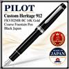 PILOT Custom Heritage 912 FKVH2MR-BC Penna stilografica grossa oro 14K nera...