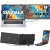 siaviala 14" Monitor Portatile Schermo Portatile 1920x1080 FHD Doppio Schermo Pc