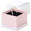 PANDORA Passions - Anello corona placcato in oro 14k, con pietre di zirconia cubica incolori