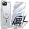 Cozycase Cover TOP 360 Antiurto IP68 Impermeabile Per iPhone 16e / 17e | Magnetica Per Magsafe, Rugged Militare, Subacquea Waterproof Case Anti Urto Resistente Antipolvere, Custodia Integrale. Nero
