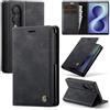 Samokor Cover Samsung Galaxy Z Fold 8 5G Flip Pelle PU Portafoglio Custodia | Case Flip Libro Magnetica Antiurto Blocco RFID Carta Fessura Cavalletto custodia pelle per Samsung Galaxy Z Fold 8,Nero