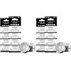avmzvo LR1130 Batteria a Bottone Pile AG10 1.5V Alcalina 16 Pezzi / LR54 / 390 / 389A【3 Anni di Garanzia 】 (1130-16) (Confezione da 2)