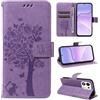 Zicgxin Cover per Honor 600 Smart 5G Custodia a Libro Portafoglio Antiurto | similpelle, motivo retrò gatto e fiori in rilievo, chiusura magnetica, slot carte, supporto, antigraffi