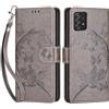SIENIANLINE Cover per Samsung Galaxy A53 5G custodia portafoglio Farfalla Grigio | 3 scomparti carte, 1 tasca banconote, Chiusura magnetica, Supporto, Pelle PU flip cover per Samsung A53 5G