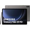 Samsung Galaxy Tab S9 FE+ Tablet, 12.4 5G 256GB, S Pen inclusa, Batteria a lunga durata, Certificazione IP 68, Antracite, Versione FR