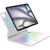 WINCHKING Magic Keyboard per iPad Air 13 M4 2026/M3 2025/M2 2024 & iPad Pro 12.9 | Cover Tastiera Touchpad Supporto Flottante, Magnetica 7 Colori Illuminato Colori Trackpad Tastiera Custodia, Bianco