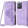 NETANY Cover per Xiaomi Redmi Note 12 4G con Cordino, Flip Portafoglio Custodia in Pelle, [2 Porta Carte][Chiusura Magnetica],Custodia Libro Antiurto Cover con Laccio per Redmi Note 12 4G (Viola)