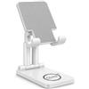 GIeNI® Supporto Telefono da Tavolo Pieghevole e Regolabile, Porta Cellulare da Scrivania per Smartphone e Tablet