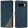 SONWO Cover per Google Pixel 8 PRO, Flip Caso in PU Pelle Case Cover Custodia con Slot per Schede e Supporto Stand per Google Pixel 8 PRO, Blu