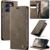 Samokor Cover Motorola Moto G86 5G Flip Pelle PU Portafoglio Custodia | Case Flip Libro Magnetica Antiurto Blocco RFID Carta Fessura Cavalletto custodia pelle per Motorola Moto G86,Caffè