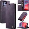 Samokor Cover Motorola Moto Edge 50 Pro Flip Pelle PU Portafoglio Custodia | Case Flip Libro Magnetica Antiurto Blocco RFID Carta Fessura Cavalletto custodia pelle per Moto Edge 50 Pro 5G,Viola