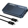 ANYOYO TB5 80Gbps M.2 NVMe SSD Enclosure Supporta fino a 8TB, controllo intelligente temperatura e raffreddamento ventola, Thunderbolt 3/4/5/USB4, USB 3.2/3.1