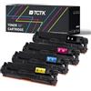 TCTK Toner 131X CRG-731H set da 4 CMYK compatibile con Canon iC MF621Cn MF623Cn MF626Cn MF628Cw MF8210Cn MF8230Cn MF8250Cn MF8280Cw, per LaserJet Pro 200 color M251nw M276n/nw, sostituisce CF210X