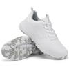 ULTIANT Scarpe da Golf da Donna Piatte Leggere, Bianco_Grigio