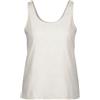 MAISON SCOTCH T-Shirt Donna S Cotone Bianco Senza Maniche Riga Girocollo
