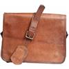 Fatto a mano Handmade Bag In Pelle Uomo Marrone Valigetta Laptop Tracolla Affari
