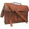 Fatto a mano Borsa Postino Uomo in Vera Pelle di Capra Marrone Vintage per Laptop