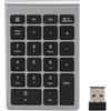 Lustrens Tastiera numerica wireless con mouse, 2.4G, tastiera numerica Bluetooth e set di mouse e ricevitore USB per PC e laptop, 22 tasti | Tastiera numerica | Indicatore LED