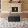Novilla Pouf 90x90x42 cm Sottopiede per Divano Modulare in Velluto | Molle insacchettate Smarts Coil®, Senza Montaggio, Velluto a Coste, Confezionato Sottovuoto