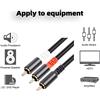 Splitter a Y per cavo subwoofer da RCA a 2RCA per laptop DVD, TV,