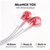 FENGRU NiceHCK YDX HiFi Wired Earbud 14.8mm Driver dinamico In-ear auricolare Monitor 0.78 2pin cavo staccabile microfono gioco musicale IEM