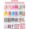 NONE Languo 207/180/27/9 Set di Penne Gel Multicolore 0,5mm, Penne Morandi per Studenti, Scrittura, Pittura, Disegno