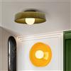 CETANT Plafoniera in vetro nordico a LED Semplice retrò 25/35 cm Multi colore G9 Camera da letto Soggiorno Foyer Studio Apparecchi di illuminazione decorativi