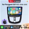 Junsun Autoradio Android Auto Junsun per Peugeot 207 207CC 2006 2007 2008 2009 2010 2011-2015, sistema multimediale wireless Apple CarPlay, schermo touch IPS, lettore video stereo, 2 Din, autoradio,