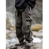 ZOYLEIR Pantaloni cargo da trekking vintage, leggeri e impermeabili, stile baggy, da uomo, per jogging e sport casual, pantaloni a gamba larga per attività all'aperto