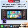 Junsun Autoradio Junsun 7" Wireless CarPlay Android Auto per BMW Serie 5 E39 X5 E53 M5 1996-2003, Sistema Multimediale Intelligente con Apple CarPlay Wireless, Schermo Touch IPS, Lettore Video Stereo, Unità