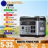 OUKITEL P2001E Plus Centrale elettrica portatile 2400W Potenza di uscita 2048Wh LiFePO4 Famiglia Alimentazione di backup per campeggio all'aperto Alimentazione mobile