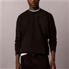 Calvin Klein Maglia Felpa Calvin Klein In Cotone Felpato Con Motivo Goffrato da uomo rif. LV04LH226G, Nero