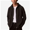 Calvin Klein Felpa Calvin Klein Con Cappuccio In Spugna Di Cotone Con Stemma E Zip da uomo rif. LV04RJ202G, Nero