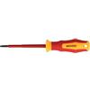 MASIDEF Cacciavite Isolato 1000V Impronta TAGLIO, Dimensione Impronta TG5.5, Punta Magnetica, Lama da 125 mm, Acciaio S2, Certificato