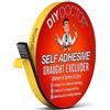 DIY Doctor Paraspifferi Porta - 5 m (L) x 20 mm (L) x 8 mm (P) Paraspifferi Finestre - Guarnizione Porta - Guarnizione Adesiva - Guarnizione Finestra - Guarnizione Sottoporta per Sigillare Fessure