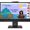 Lenovo ThinkVision T24D-4v Monitor Full HD da 23,8 con webcam da 5 MP per ambienti di lavoro ibridi