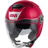 GIVI Casco Jet GIVI 12.5 SOLID COLOR - (Matt Metal Burgundy)