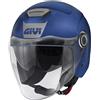 GIVI Casco Jet GIVI 12.5 SOLID COLOR - (Matt Metal Blue/Grey)