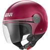 GIVI Casco Jet GIVI 10.7 EVO SOLID COLOR - (Burgundy)