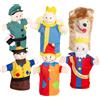 roba Set di 6 Personaggi Marionette da Mano in Tessuto di Peluche e Feltro