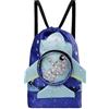 Generico Borsa da nuoto per bambini, Zaino da piscina Tessuto Oxford, impermeabile | Zaino portatile con coulisse per spiaggia, piscina, nuoto, viaggi, campeggio, acquatico, vacanze, escursionismo, sport,