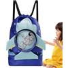 Generico Borsa da nuoto per bambini, Zaino da piscina Tessuto Oxford impermeabile | Zaino portatile con coulisse per spiaggia, piscina, nuoto, viaggi, campeggio, acquatico, vacanze, escursionismo, sport,