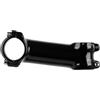 FUANA Attacco manubrio in alluminio 90 mm 7 gradi nero | Lega 6061-T6, lunghezza 80 mm, aumento di 7 gradi, finitura nera, viti M5 sicure, compatibile con MTB e strada