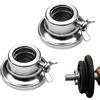 Generic Collare barre morsetto a vite, ghisa, clip per barra 2,54 | Morsetto a vite antiscivolo di ricambio per bilanciere, manubri, sollevamento pesi, fitness