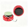 Generic Porta gesso rotondo per stecca da biliardo | Scatola portaoggetti magnetica in polvere di cioccolato, mini custodia portatile per gessetti, accessorio per tavolo da