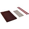 Minflora Sci P-TEX Kit di Riparazione 2 Aste Con Raschietto Metallo E | Raschietto in acciaio inox per una levigatura precisa, cuscinetto rosso per lucidatura per una finitura migliorata
