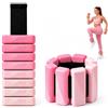 Cycayit Pesi per Caviglie e Polsi, 2 x 450 g, Rosa | Cavigliere e polsiere per Pilates con 8 blocchi rimovibili ciascuna, superficie in silicone e chiusura a strappo.