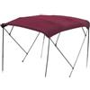 GMBAYUE Tendalino Bimini 4 Archi, Tendalino Tenda, Copertura for Barca Oxford 600D Robusta con Alluminio Lucido, Copertura Ombreggiante Marina UV e Impermeabile