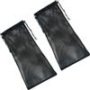 BESPORTBLE 2 Pezzi Borsa da Snorkeling a Rete Coulisse in Nylon Nero | Ampio Interno, Scuoti la Sabbia, per Scarpe D'acqua e Pinne, Viaggio e Parco Acquatico